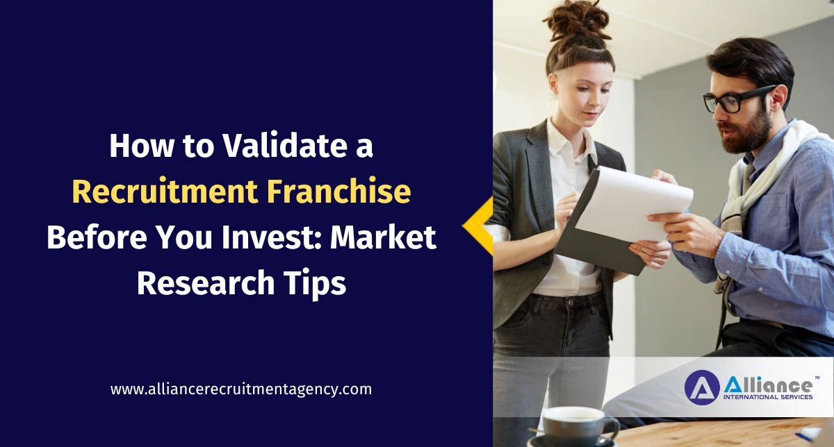 Checklist for validating a recruitment franchise opportunity