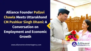 Alliance Founder Pallavi Chawla meets Uttarakhand Chief Minister Pushkar Singh Dhami