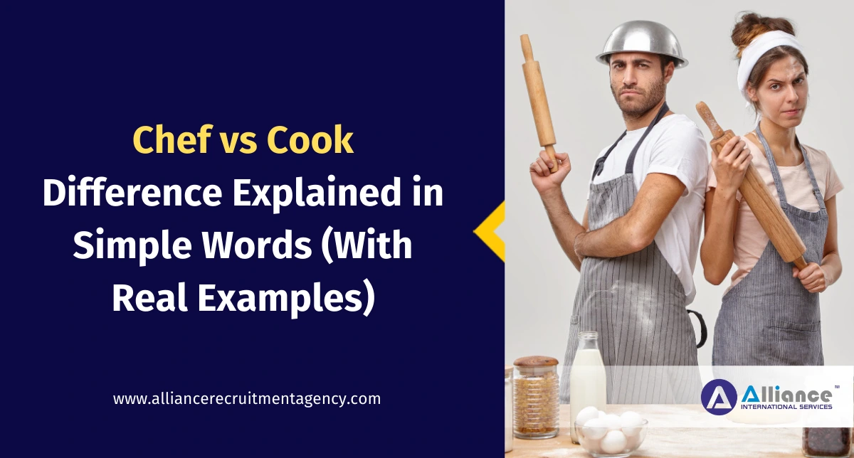 chef vs cook difference